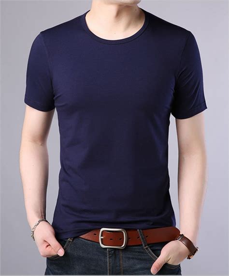 95 Cotton 5 Spandex Casual Mens T Shirt T022