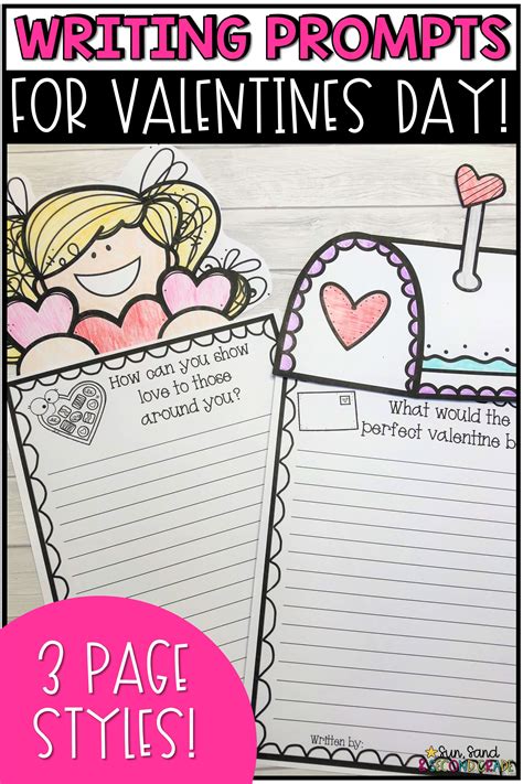 Valentines Day Writing Prompts And Page Topper Craftivities Valentines