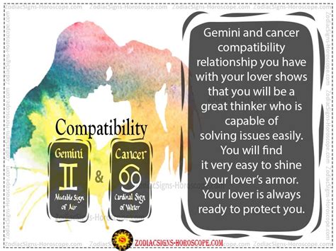 Do cancers fall in love easily? Gemini and Cancer Compatibility: Love, Life, Trust and Sex ...