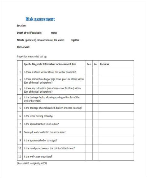 Free 8 Sample Supplier Assessment Forms In Pdf Ms Word
