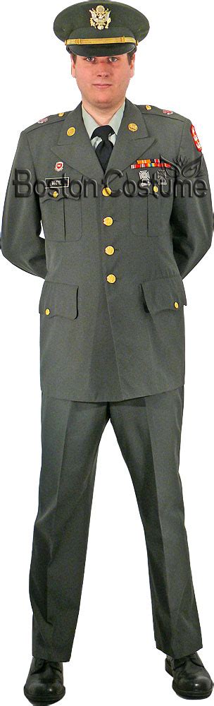 Us Army Officer Green Class A Uniform At Boston Costume