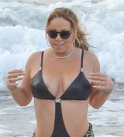 Naughty Gossip How Embarrassing Mariah Carey Leaks Topless Bikini