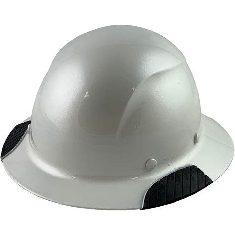 Dax Fiberglass Composite Hard Hat Full Brim Pearl White