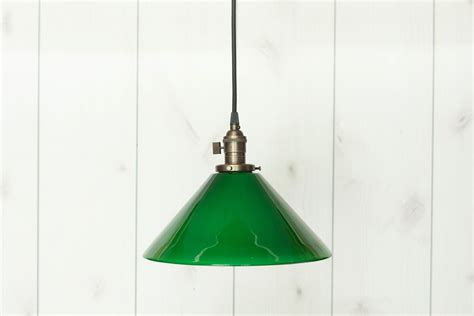 Pendant Cased Green Glass Lamp Shade Custom Decor Ceiling Hanging