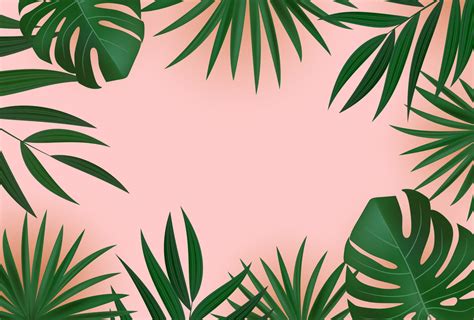Wallpaper siêu đẹp Tropical background pink Đầy màu sắc