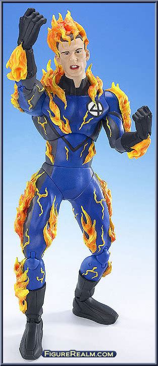 Human Torch Visible Fantastic Four Movie Deluxe Figures Toy