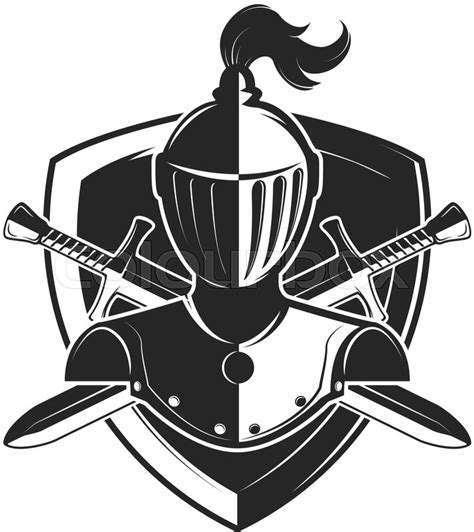 Knight Symbol Shield