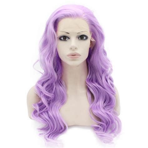 Curly Purple Wig Lavender Wig