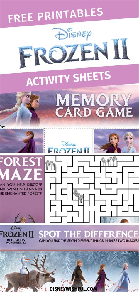 Frozen 2 Printable Activity Sheets Artofit