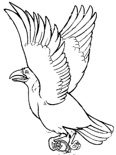 This is a crow coloring page. Crows coloring pages. Download and print Crows coloring pages