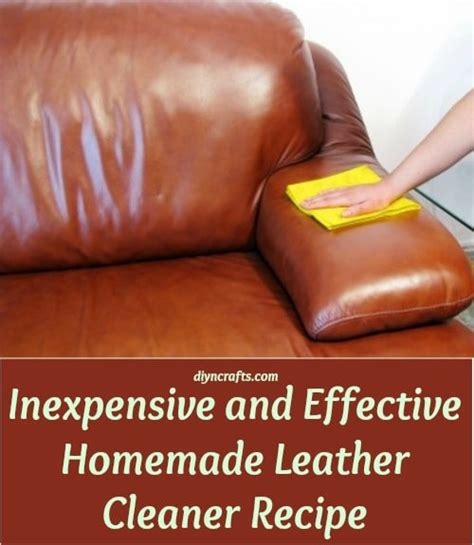 How to clean upholstery yourself: Inexpensive and Effective Homemade Leather Cleaner Recipe ...