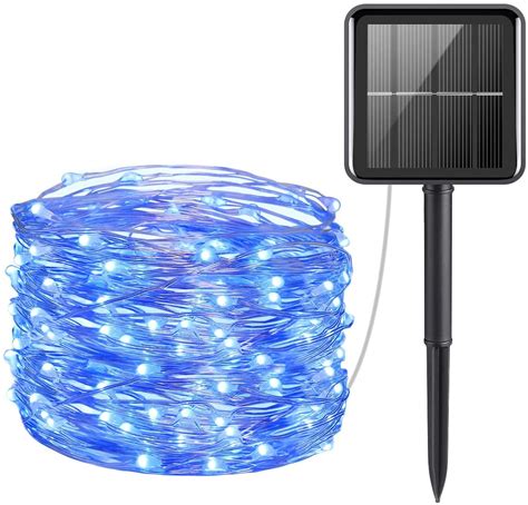Upgraded Solar String Lights Outdoor Mini 33feet 100 Led Copper Wire