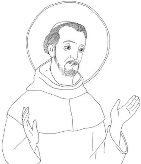 St Francis Of Assisi Coloring Pages For Catholic Kids Catholic