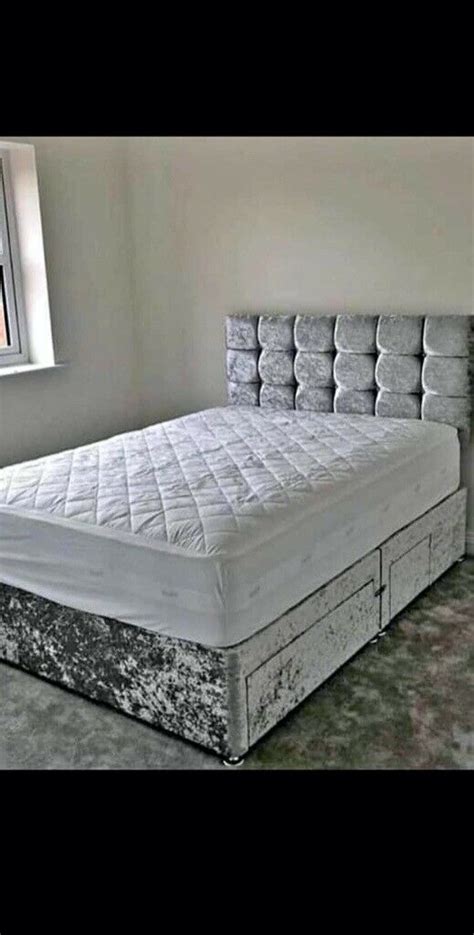 It creates a simple but efficient contemporary decor. CHEAP double divan bed set with mattress and FREE DELIVERY ...