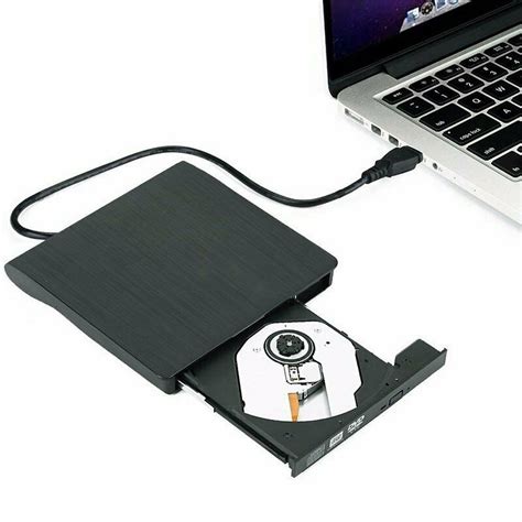 【plug & play external dvd drive】cd drive external usb, no need for external driver and power supply. USB External CD Burner CD/DVD Reader Player Drive for Mac ...