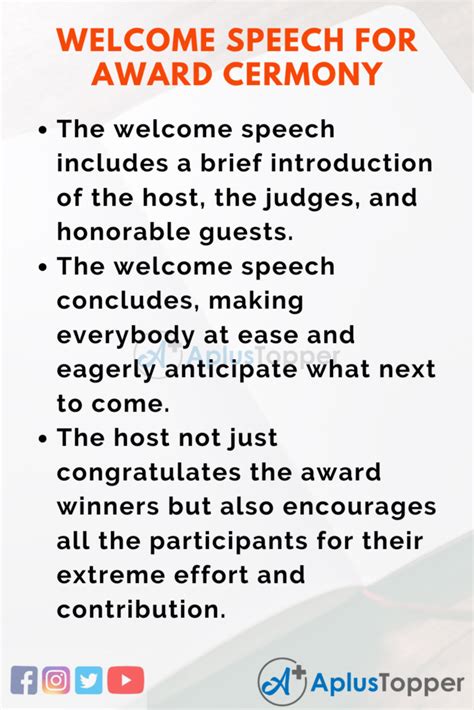 Example Of Speech For Presenting An Award Sulslamod