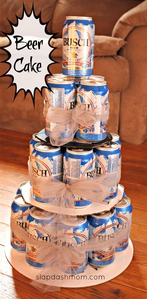 Diy Beer Tower Cake Hoosier Beer Can Cakes Beer Tower Cake Tower