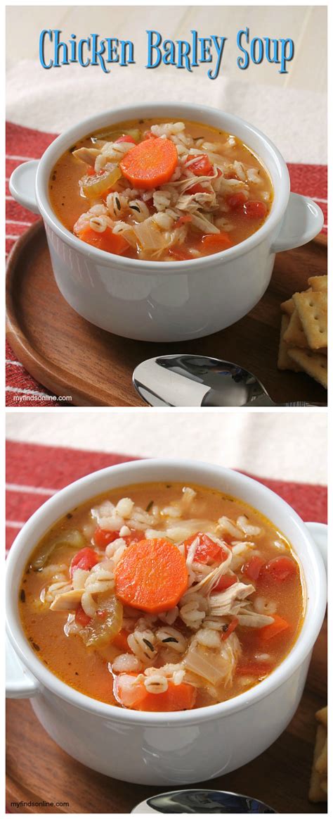 Need a good and healthy crockpot soup? Chicken Barley Soup | Recipe | Chicken barley soup, Barley ...