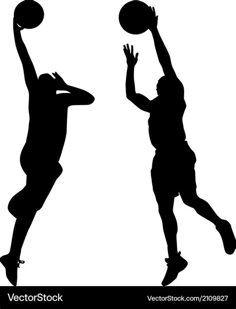 Basketball Player Silhouette Royalty Free Vector Image
