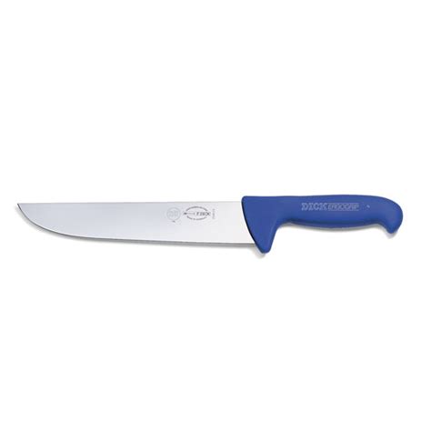 dick butcher s knife blue handle stiff 180mm cyprus engineering