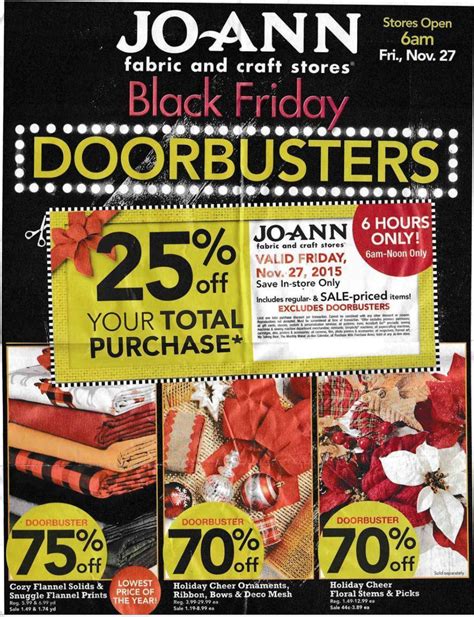 What Paper Do Black Friday Ads Come Out - Jo-Ann Fabric Black Friday 2018 Sale, Deals & Ads - Blacker Friday