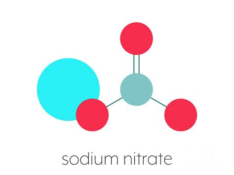 Sodium Nitrate Chemical Structure Photograph By Molekuulscience Photo