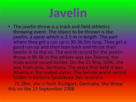 Recent scholarship has shown that the use of a leather thong, called an ankyle, increases the distance that a facsimile of an ancient greek javelin could be thrown, on average. Fencing and Javelin