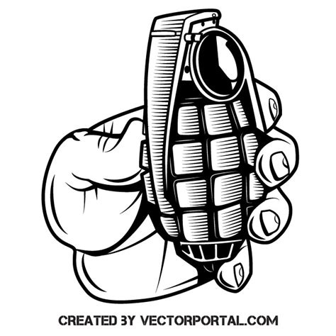 Hand Grenade Silhouette Clip Art Royalty Free Stock Svg Vector And Clip