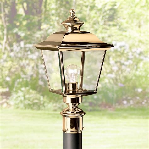 Kichler Solid Brass 22 High Outdoor Post Light 53746 Lamps Plus