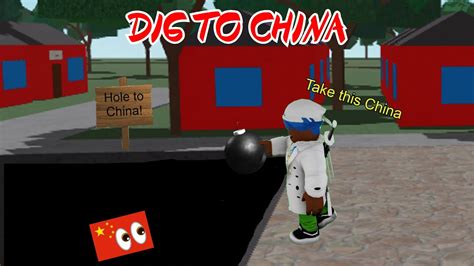 Dig To China In Roblox Dig To China Youtube