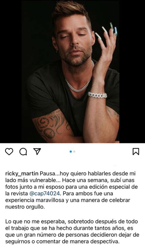 Repudiable Actitud De Algunas Personas Al Ver La Foto De Ricky Martín Y