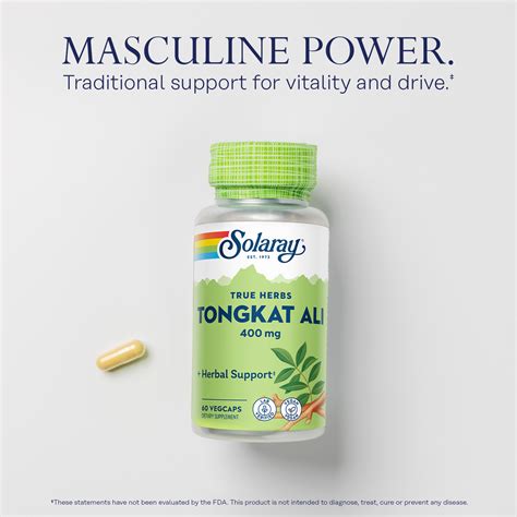 Solaray Tongkat Ali Root 400mg Traditional Support For Healthy Male