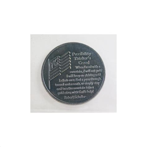 1976 Possibility Thinkers Creed Medallion Property Room
