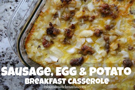Sausage Egg And Potato Breakfast Casserole Recipe Mix And