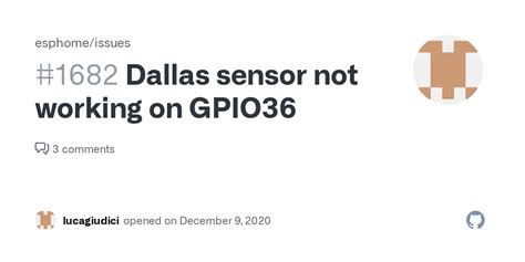 Dallas Sensor Not Working On Gpio36 · Issue 1682 · Esphomeissues · Github