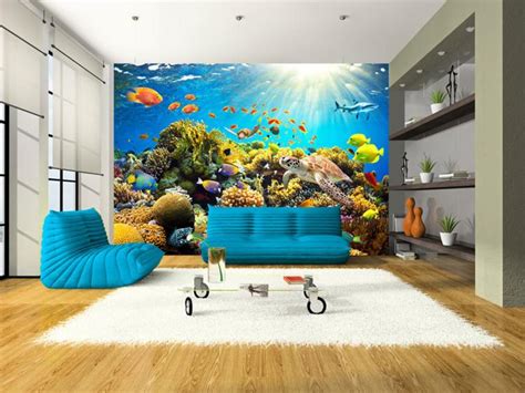 Sea Murals Under The Sea Mural Underwater Wall Mural Beach Wallpaper