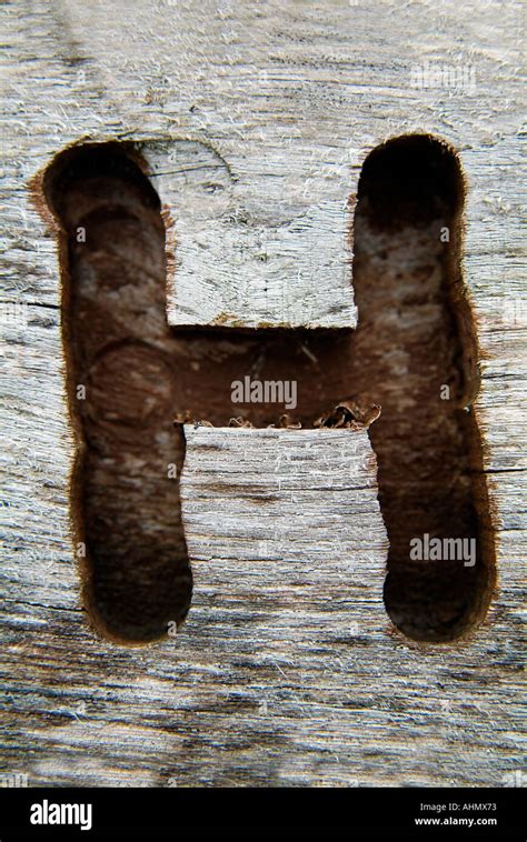 The Letter H Stock Photo Alamy