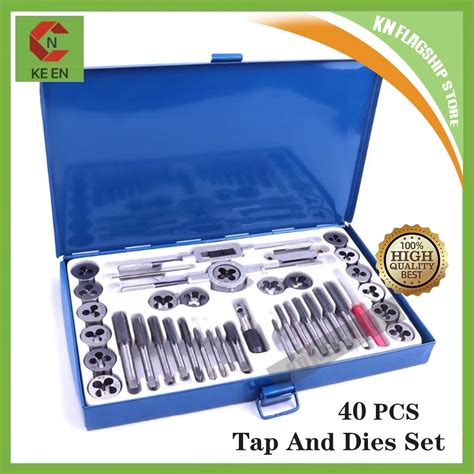 Ke 40 Piece Tap And Die Set Includes Sae Inch And Metric Sizes