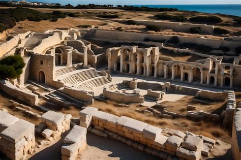 Premium Ai Image Ancient Ruins Of City Of Kourion Near Paphos And
