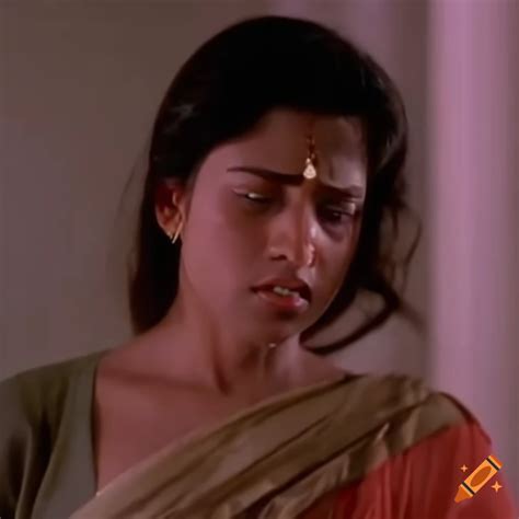 Telugu Martial Fighter With Dizzy Expression In A 90s Movie Scene On