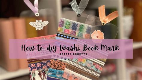 How To Diy Washi Tape Bookmarks Youtube