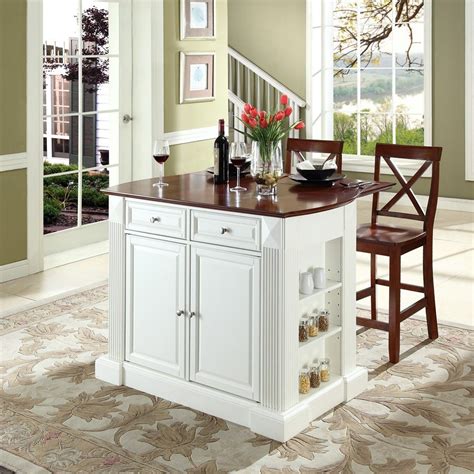 When building an island, we always recommend this is the case of those kitchen islands that have seating. Shop Crosley Furniture White Craftsman Kitchen Island with ...