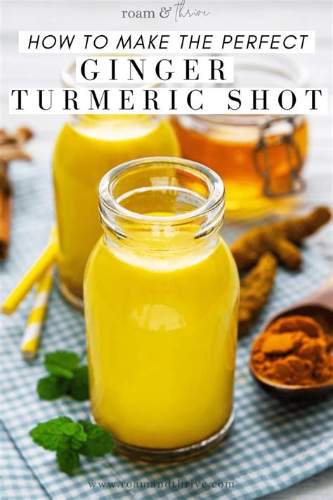 Ginger Turmeric Shot For Wellness Turmeric Shots Ginger Shot Recipe