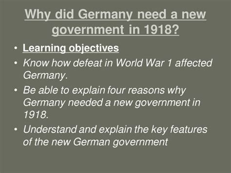 What Were The Effects Of Ww1 On Germany Teaching Resources