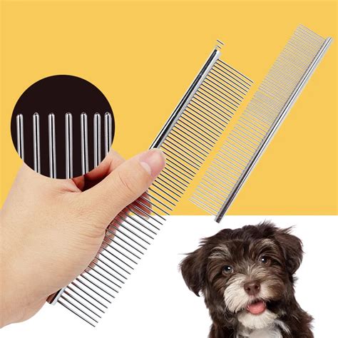 Stainless Steel Pet Dog And Cat Shedding Comb And Grooming Comb With