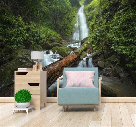 Waterfall Forest Mural Tenstickers