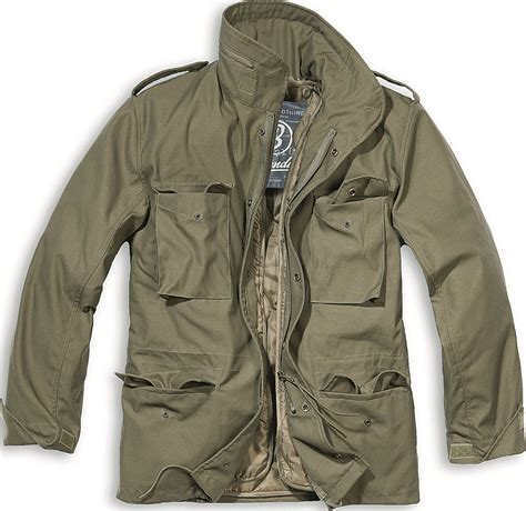 Brandit M65 Military Vintage Parka Jacket Field Army Combat Zip Warm Winter
