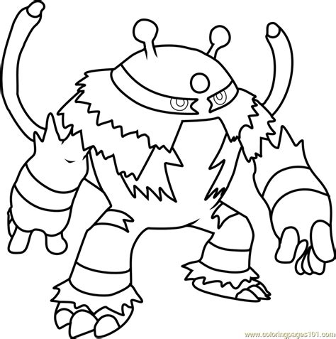 Gogos crazy bones coloring pages; Raichu Ausmalbild