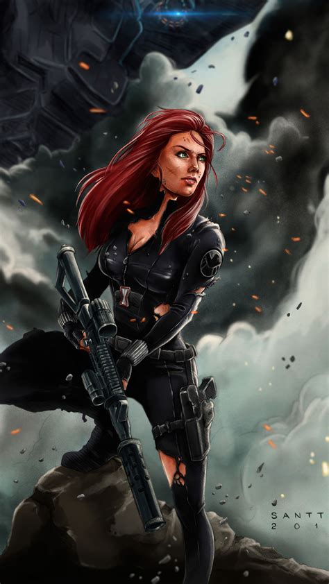 Black Widow Superheroes Hd K Artist Artwork Digital Art Artstation HD Wallpaper Rare