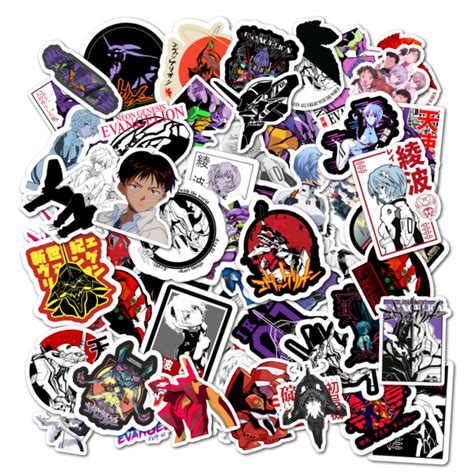 Pack 50 Stickers Neon Genesis Evangelion